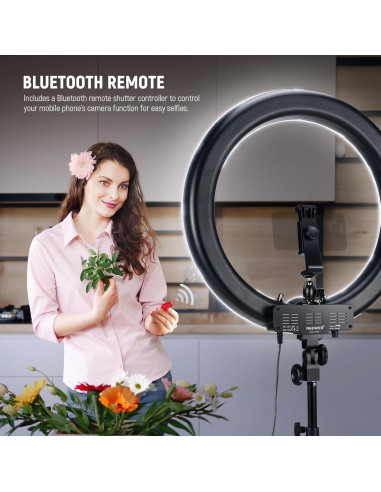 Luz de Anillo LED NEEWER RL-18 58W 5600K 45cm con Soporte