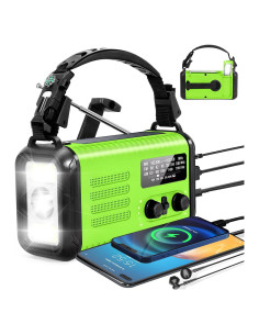 Radio Meteorológica Portátil Condor 1 20000mAh Solar USB Manivela