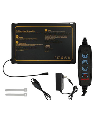 Almohadilla de Calor Hocenway 20x32cm 12V 36W Control Temperatura