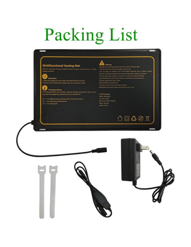 Almohadilla de Calor Hocenway 20x32cm 12V 36W Control Temperatura