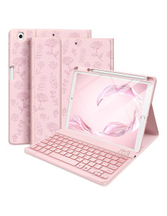 Funda Teclado Hamile iPad 10.2"/10.5" Retroiluminada Rosa