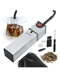 Ahumador de Comida y Bebidas NEZACTIVE - Pistola de Humo 2 en 1