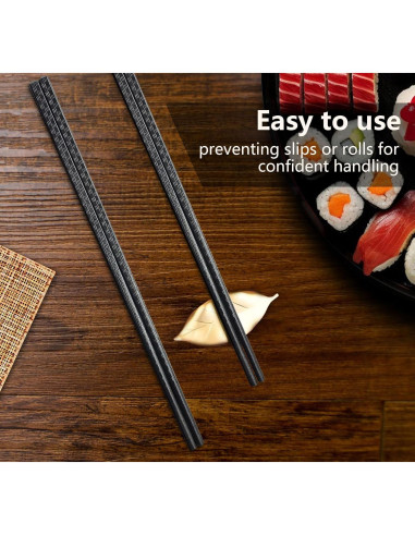 Palillos Reutilizables VINKELON 5 Pares Antideslizantes