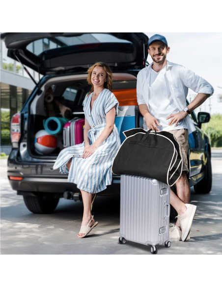 Bolsa de Viaje MISSLO 109cm Negra con Cremallera y Bolsillo