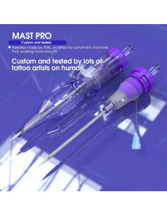 Cartuchos Agujas de Tatuaje Mast Pro 20Pcs 1001RLT Desechables 2