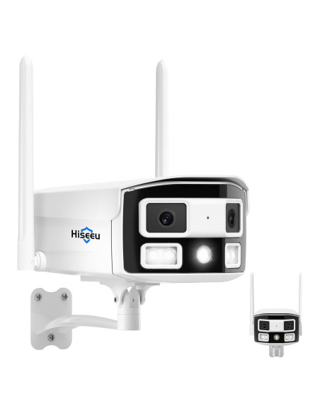 Cámara de Seguridad Inalámbrica Hiseeu 4MP Doble Lente 180