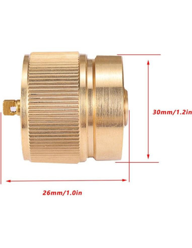 Adaptador de Estufa Camping Kbrotech Válvula Lindal 1LB