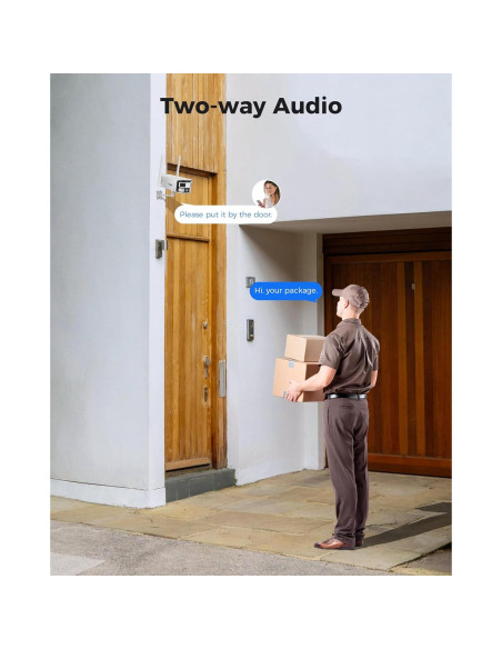 Cámara de Seguridad Inalámbrica Hiseeu 4MP Doble Lente 180