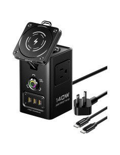 Estación de Carga Inalámbrica PISEN 8-en-1 140W Mag-Safe