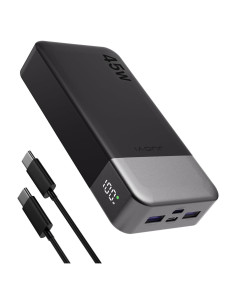 Cargador Portátil Power Bank 20000mAh 45W PD QC 4.0 Negro