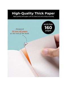 Cuaderno de Bolsillo AISBUGUR 2-Pack Tapa Dura Rayado 8.9x14 cm 2