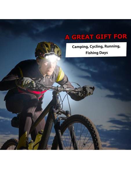 Linterna Frontal Recargable JNDFOFC 8 LED IPX4 8 Modos