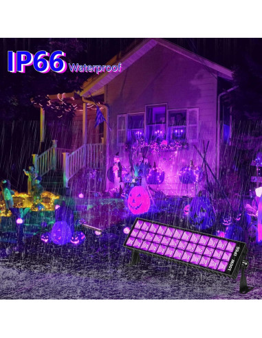 Barra de luz negra LED 100W THECHAM 104 LEDs 385-400nm