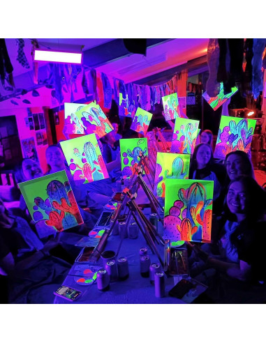 Barra de luz negra LED 100W THECHAM 104 LEDs 385-400nm