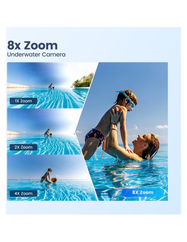 Cámara de Acción Camlance Q60 4K 60FPS 48MP Impermeable 15M