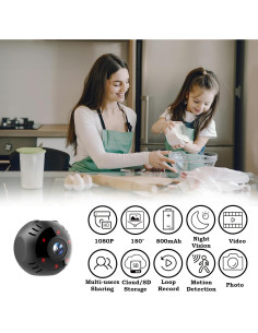 Cámara Espía WiFi Inalámbrica 1080P LAIFUCAM Seguridad 2