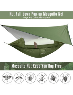 Hamaca Grande G4Free para Camping con Red Antimosquitos 2