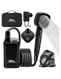 Ducha Portátil Eléctrica Yimserk 7800mAh para Camping