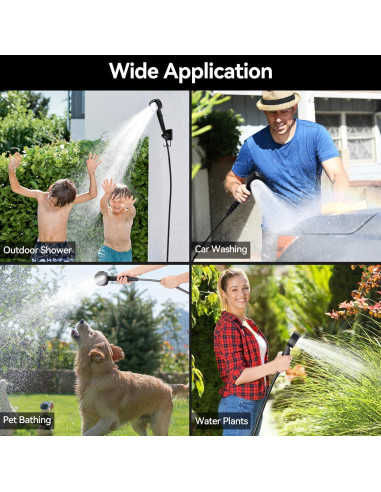 Ducha Portátil Eléctrica Yimserk 7800mAh para Camping