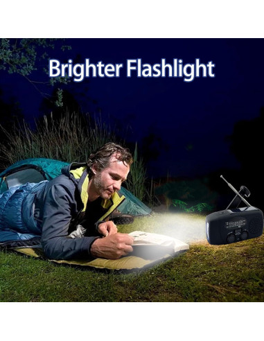 Radio Meteorológica de Emergencia LUOZROLL Solar 2000mAh