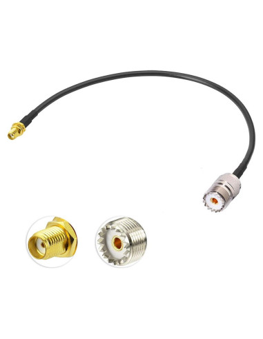 Adaptador Antena SMA Femenino a UHF SO239 30cm Bingfu