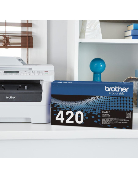 Cartucho de Tóner Láser Negro Brother TN420 - 1200 Páginas