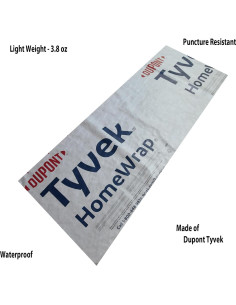 Tarp de Camping Ultraligero Modern Grizzly 90.7g 3x5 pies Tyvek 2