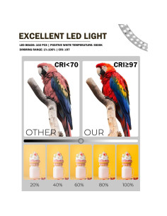 Caja de Luz Fotográfica PULUZ 25cm con LED y 12 Fondos 2
