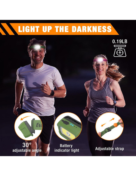 Linterna Frontal Recargable EverBrite 350 Lúmenes 7 Modos Linterna Frontal Recargable EverBrite 350 Lúmenes 7 Modos