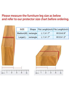 Paquete de 16 Protectores de Piso Yarehand Silicona Madera 2