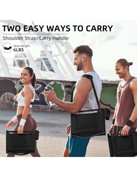 Asiento de Estadio HABUTWAY con Respaldo y Cojín Grueso 159kg