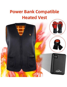 Batería Portátil 10000mAh JONKUU para Chalecos Térmicos 5V 2.4A 2