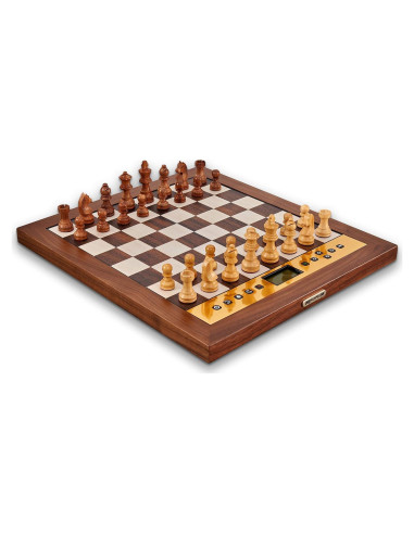 Juego de Ajedrez Electrónico Millennium M830 - Tablero AI y Piezas de Madera