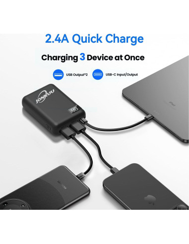 Batería Portátil 10000mAh JONKUU para Chalecos Térmicos 5V 2.4A