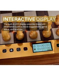 Juego de Ajedrez Electrónico Millennium M830 - Tablero AI y Piezas de Madera 2