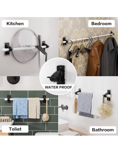 Soportes de Varilla Autoadhesivos Antimbee - Paquete de 6, 9 kg