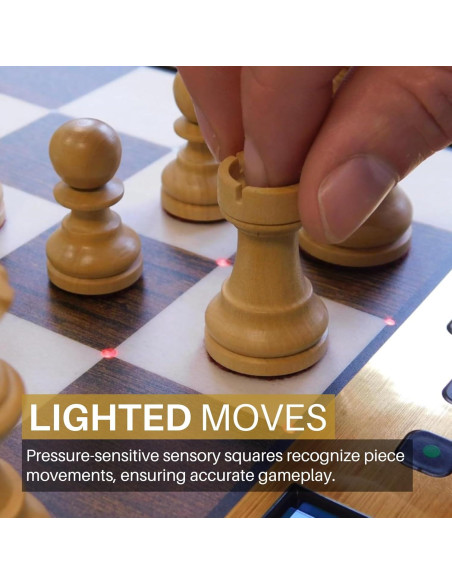 Juego de Ajedrez Electrónico Millennium M830 - Tablero AI y Piezas de Madera