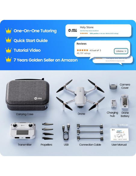 Drone Holy Stone HS360E 4K EIS GPS Ligero 249g para Adultos Drone Holy Stone HS360E 4K EIS GPS Ligero 249g para Adultos