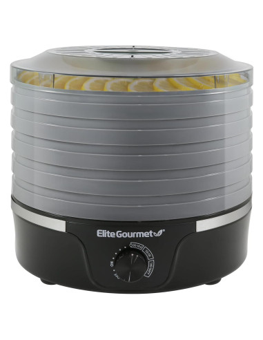 Deshidratador de Alimentos Elite Gourmet EFD319DKG 5 Bandejas 350W