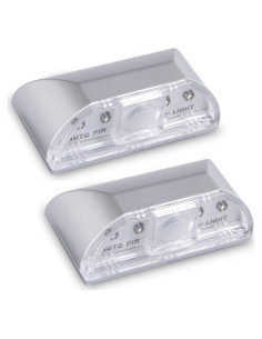 Luz LED con Sensor de Movimiento Yxflz 2Pack Plata