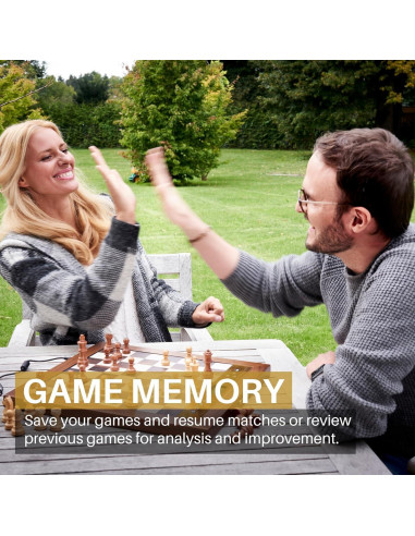 Juego de Ajedrez Electrónico Millennium M830 - Tablero AI y Piezas de Madera