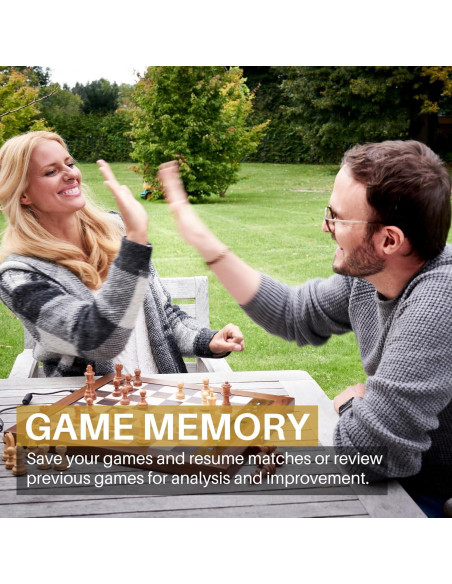 Juego de Ajedrez Electrónico Millennium M830 - Tablero AI y Piezas de Madera