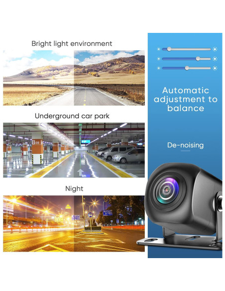 Cámara de Respaldo PixelMan PMD2A-S AHD 1080P Gran Angular