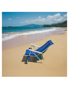 Silla de Playa Shibumi Shade Plegable 136kg Azul Marino