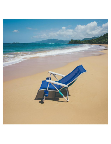 Silla de Playa Shibumi Shade Plegable 136kg Azul Marino