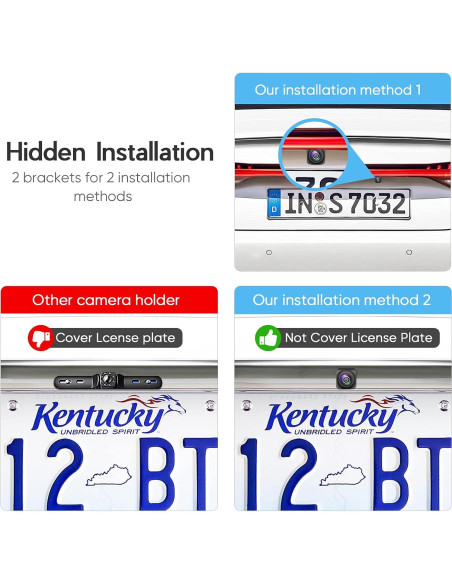 Cámara de Respaldo PixelMan PMD2A-S AHD 1080P Gran Angular