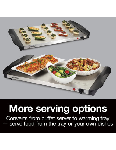 Servidor de Buffet Proctor Silex 3 Bandejas Acero Inoxidable