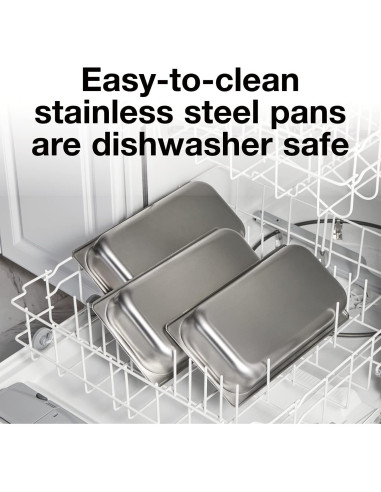 Servidor de Buffet Proctor Silex 3 Bandejas Acero Inoxidable