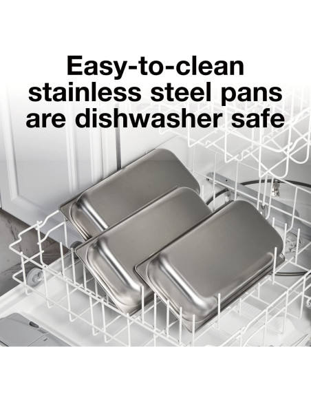 Servidor de Buffet Proctor Silex 3 Bandejas Acero Inoxidable