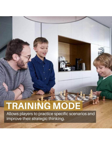 Juego de Ajedrez Electrónico Millennium M830 - Tablero AI y Piezas de Madera